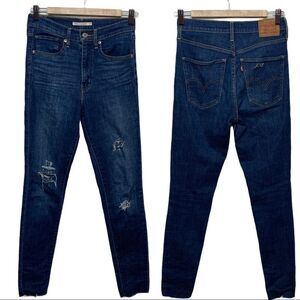 Levis Mile High Super Skinny Jeans Raw Hem 27